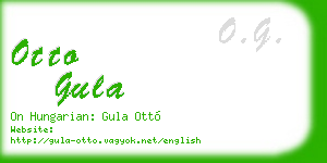 otto gula business card
