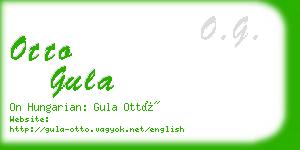 otto gula business card